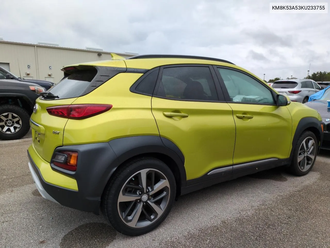 2019 Hyundai Kona Ultimate VIN: KM8K53A53KU233755 Lot: 74968504