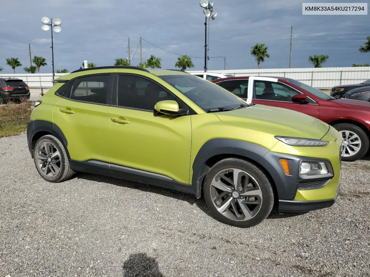 2019 Hyundai Kona Limited VIN: KM8K33A54KU217294 Lot: 74982914