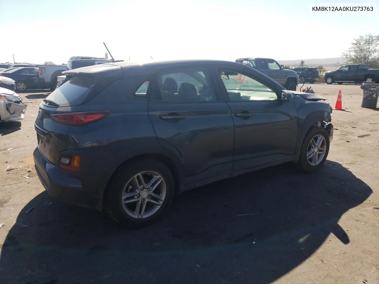 2019 Hyundai Kona Se VIN: KM8K12AA0KU273763 Lot: 75218394