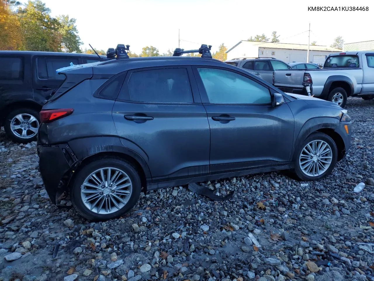 2019 Hyundai Kona Sel VIN: KM8K2CAA1KU384468 Lot: 75242824