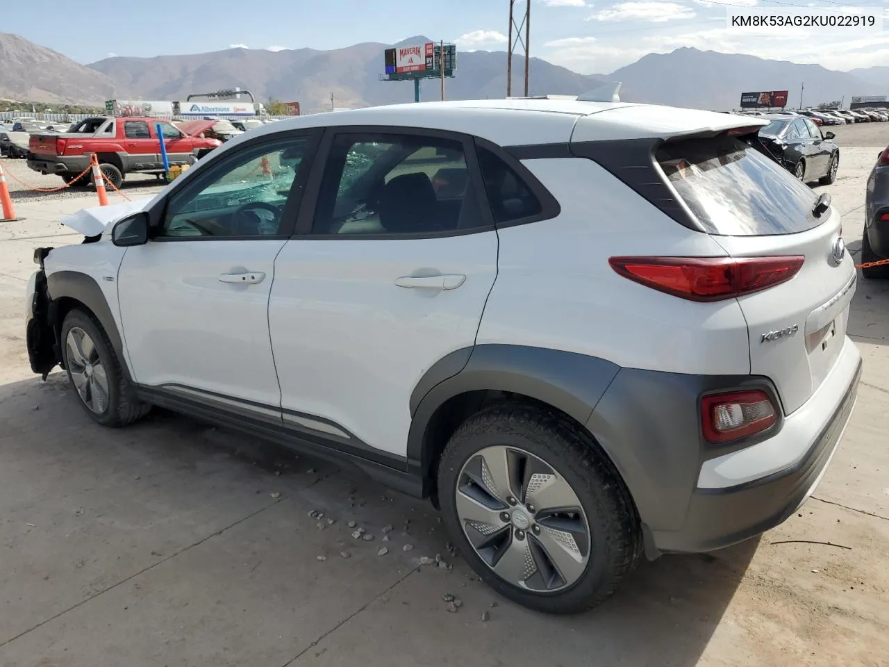 2019 Hyundai Kona Ultimate VIN: KM8K53AG2KU022919 Lot: 75327334