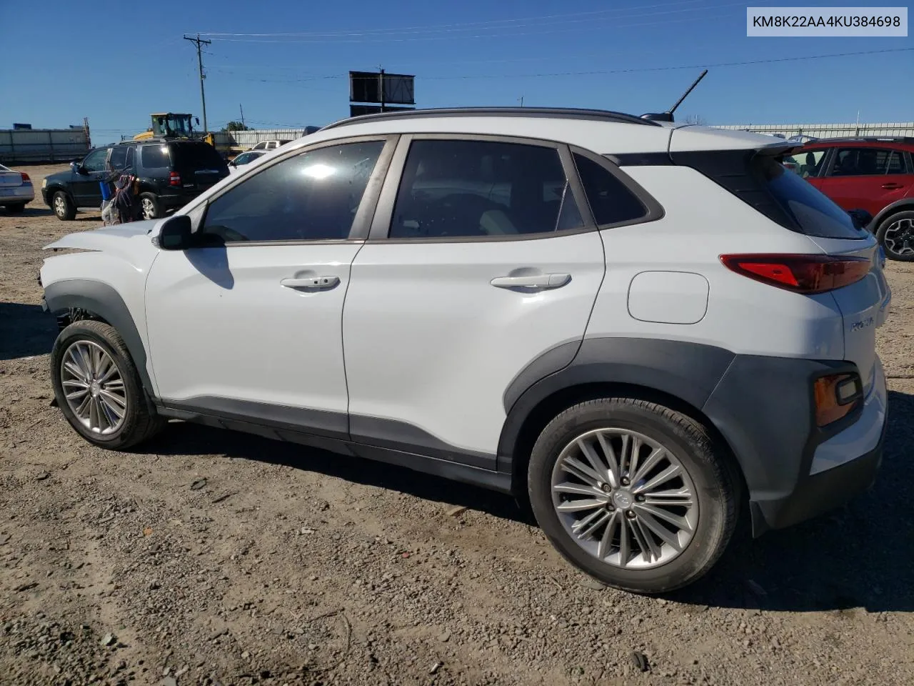 2019 Hyundai Kona Sel VIN: KM8K22AA4KU384698 Lot: 75533234