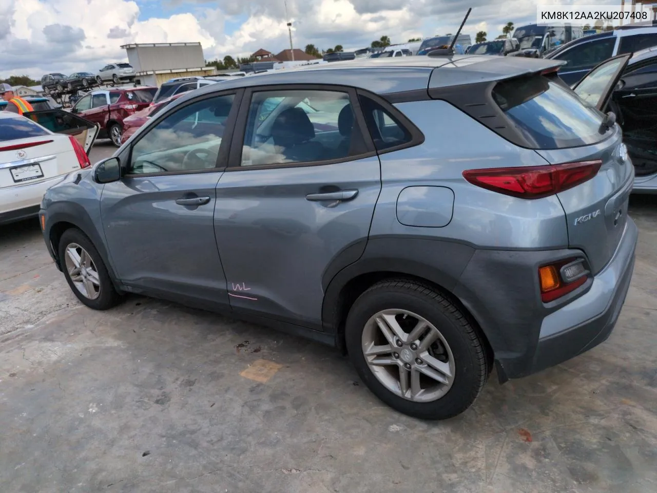 2019 Hyundai Kona Se VIN: KM8K12AA2KU207408 Lot: 75700534