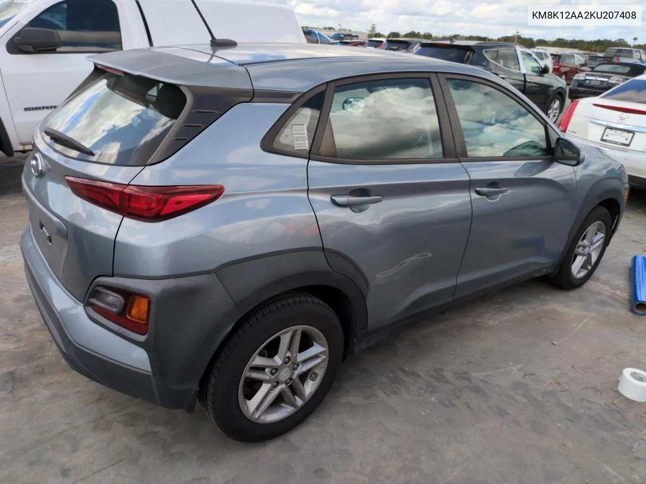 2019 Hyundai Kona Se VIN: KM8K12AA2KU207408 Lot: 75700534