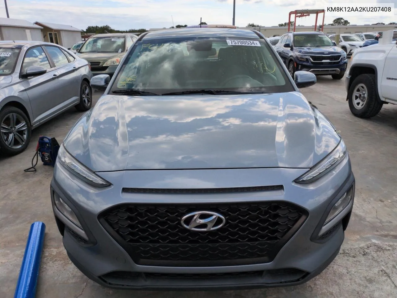 2019 Hyundai Kona Se VIN: KM8K12AA2KU207408 Lot: 75700534