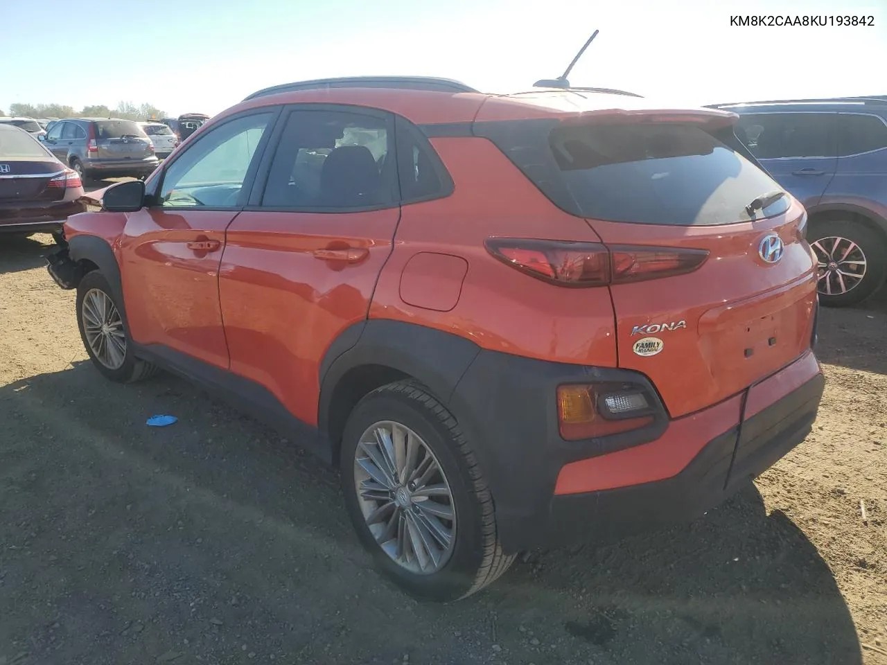 KM8K2CAA8KU193842 2019 Hyundai Kona Sel