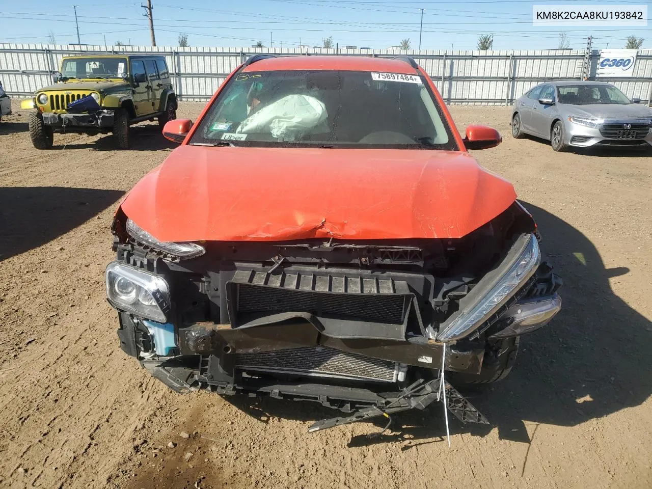 KM8K2CAA8KU193842 2019 Hyundai Kona Sel