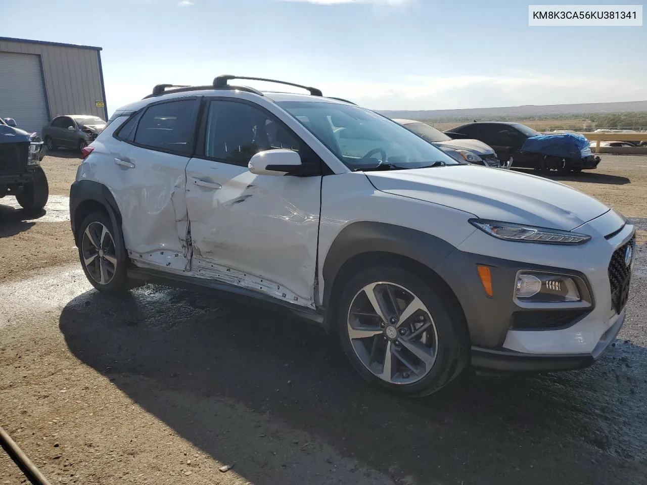 2019 Hyundai Kona Limited VIN: KM8K3CA56KU381341 Lot: 76094724