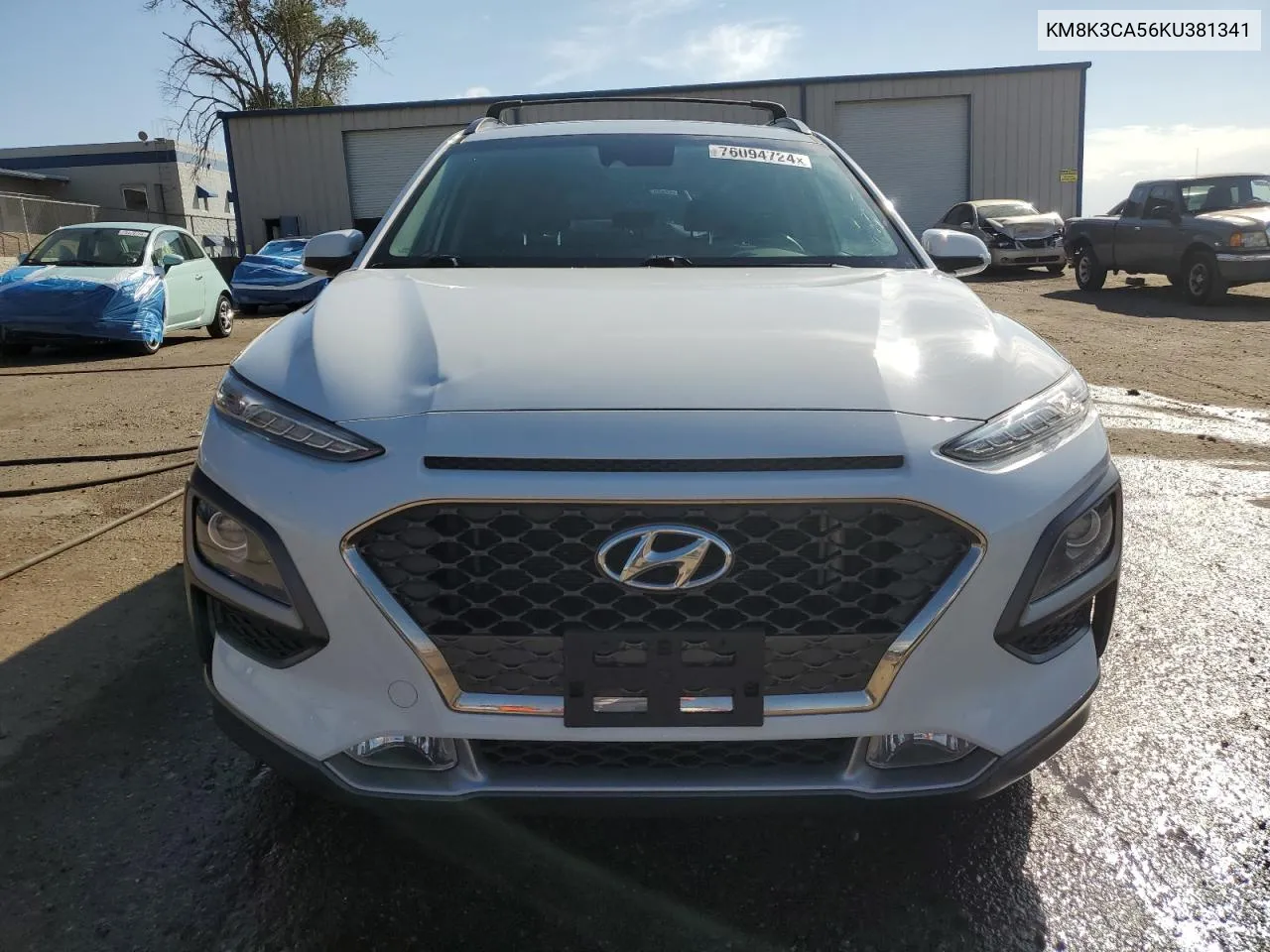 2019 Hyundai Kona Limited VIN: KM8K3CA56KU381341 Lot: 76094724