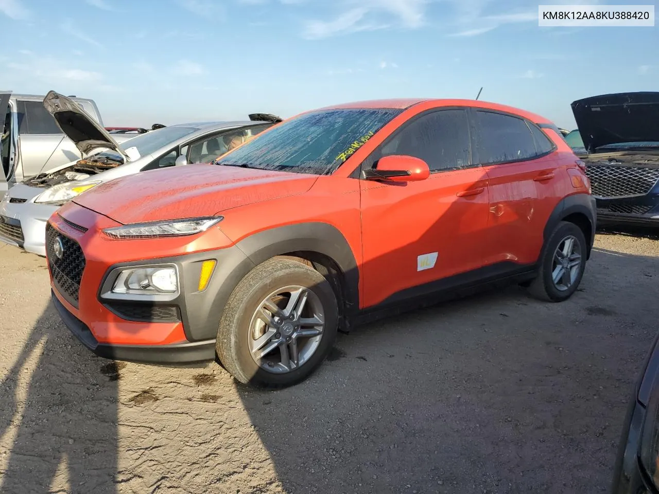 2019 Hyundai Kona Se VIN: KM8K12AA8KU388420 Lot: 76146504