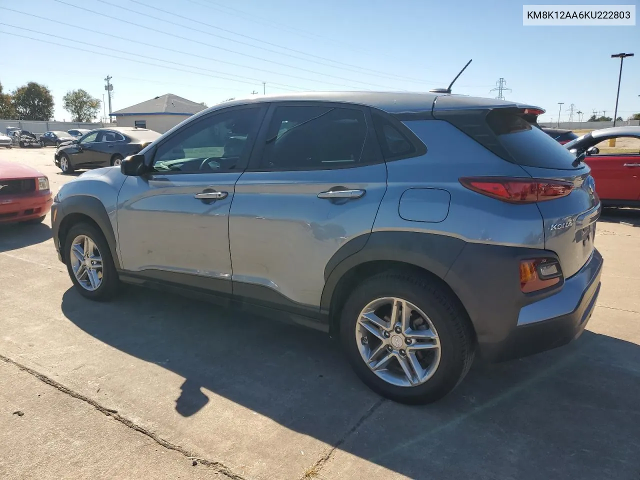 2019 Hyundai Kona Se VIN: KM8K12AA6KU222803 Lot: 76174584