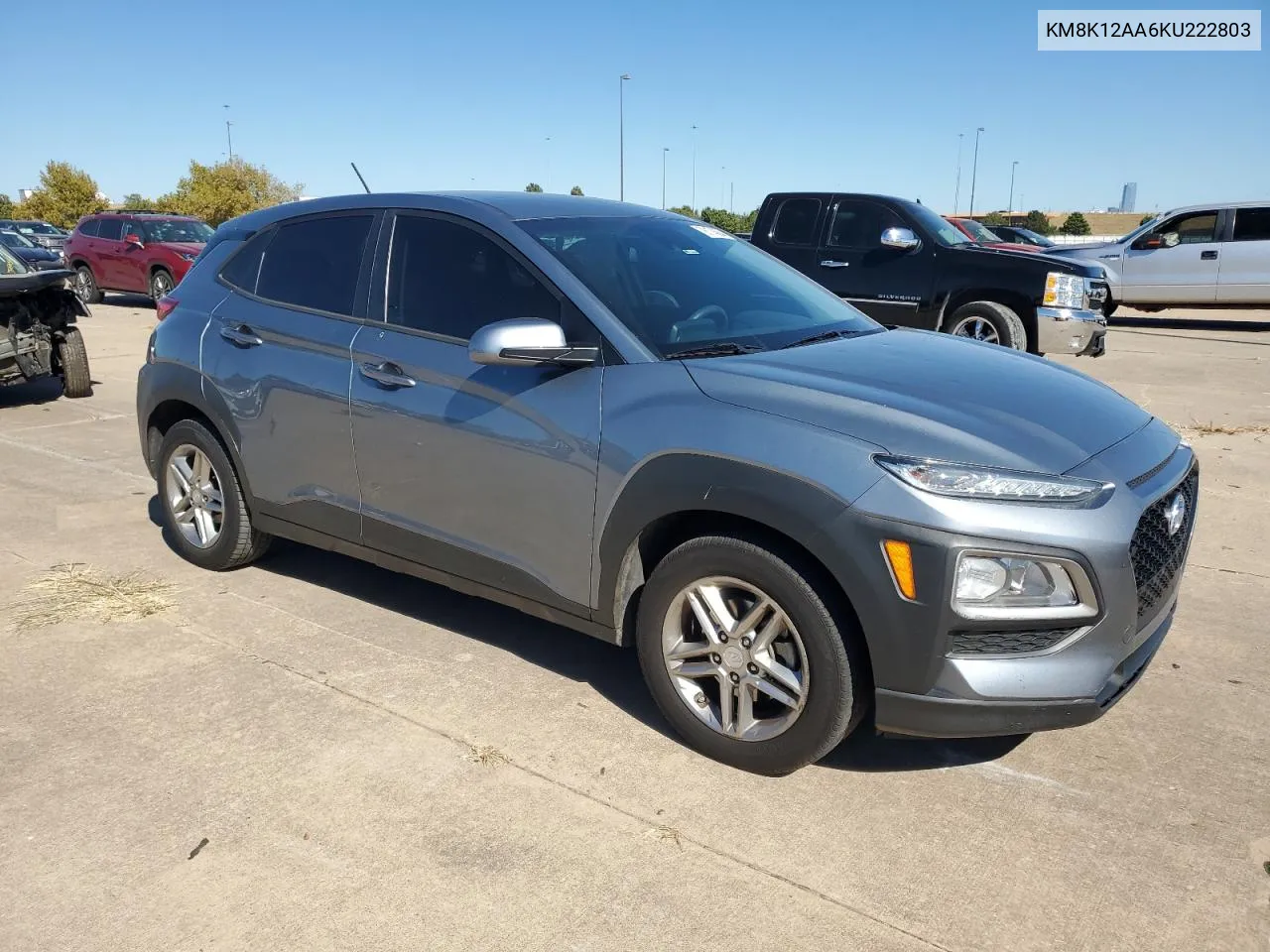 2019 Hyundai Kona Se VIN: KM8K12AA6KU222803 Lot: 76174584