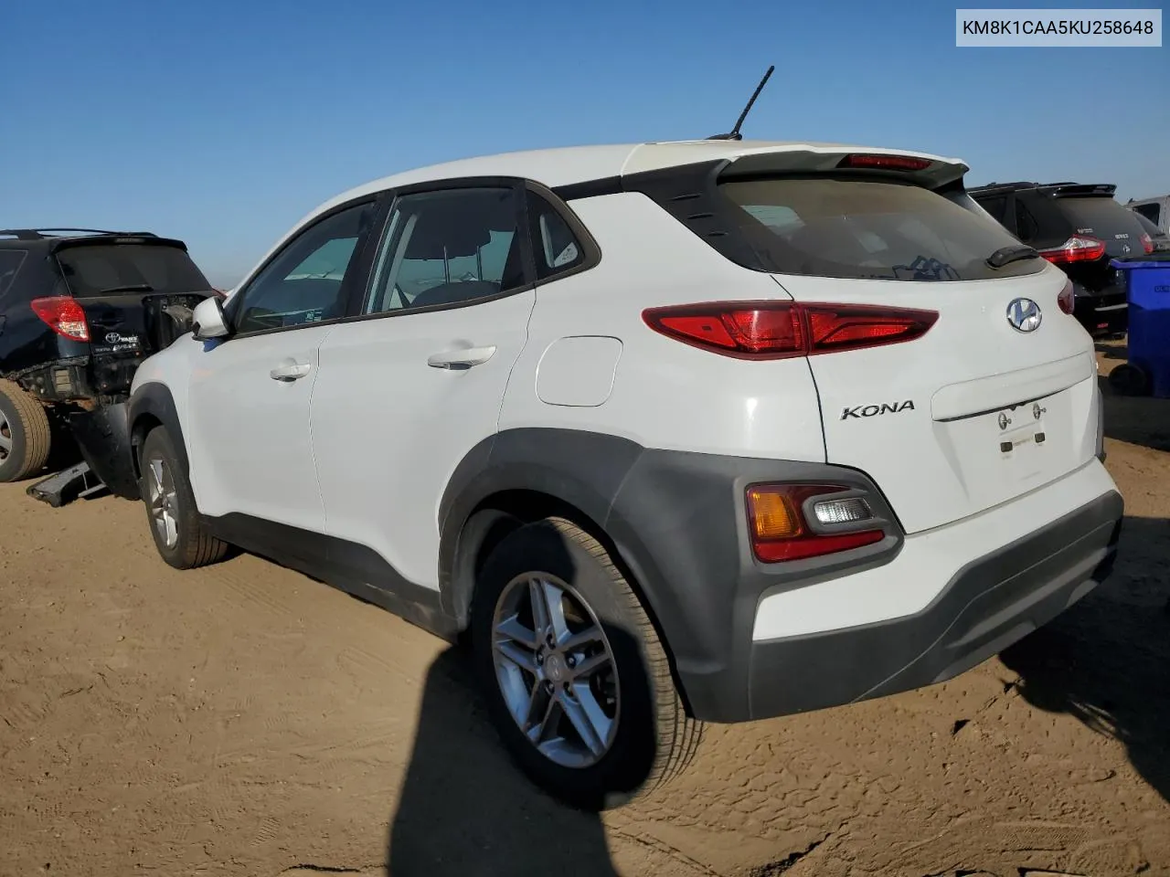 2019 Hyundai Kona Se VIN: KM8K1CAA5KU258648 Lot: 76329274