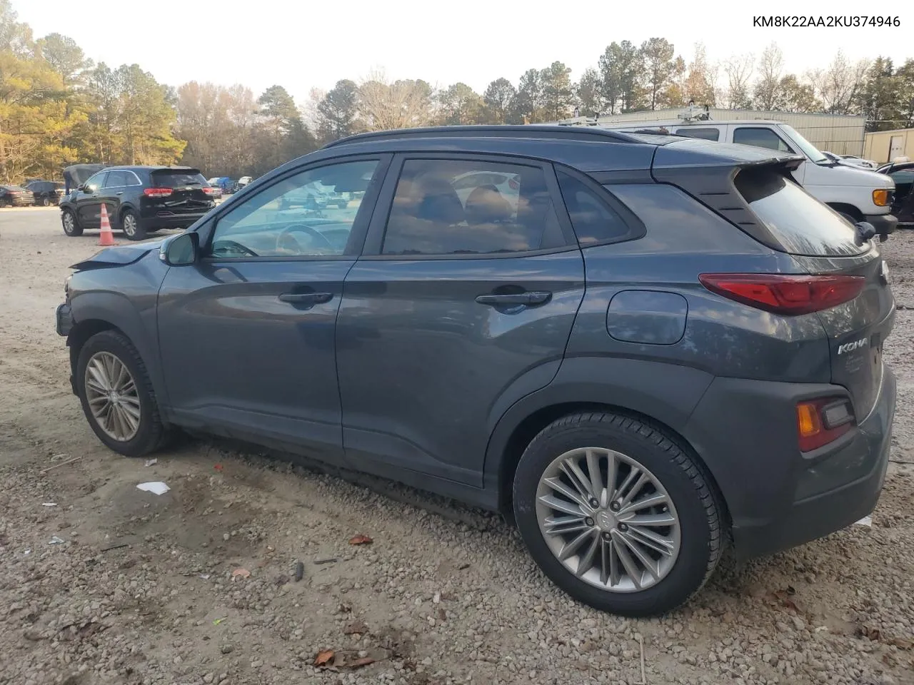 2019 Hyundai Kona Sel VIN: KM8K22AA2KU374946 Lot: 76369424