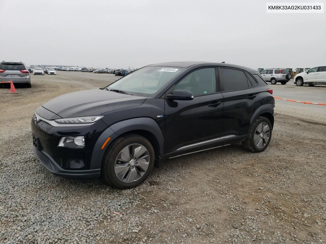 2019 Hyundai Kona Limited VIN: KM8K33AG2KU031433 Lot: 76490444