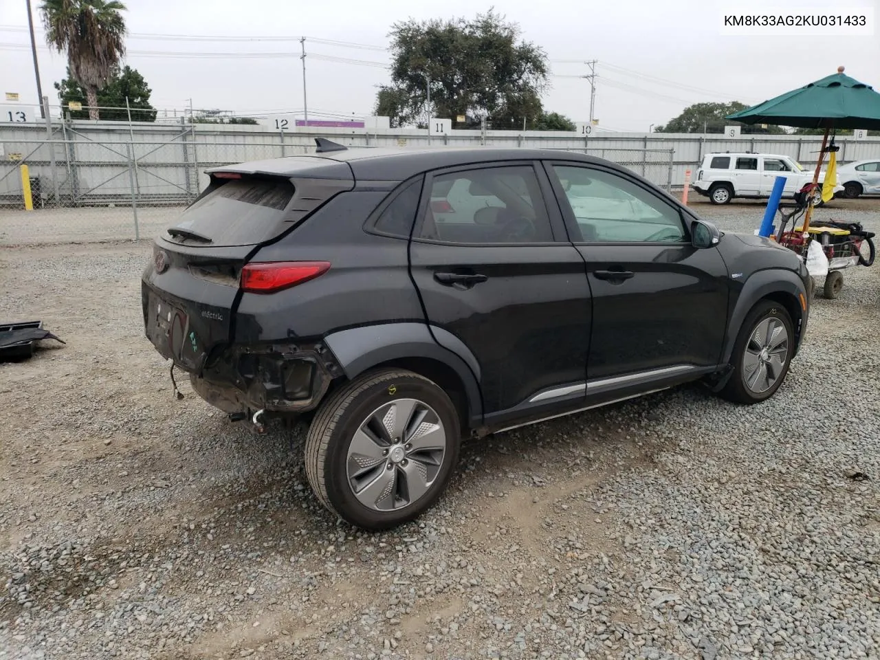 2019 Hyundai Kona Limited VIN: KM8K33AG2KU031433 Lot: 76490444