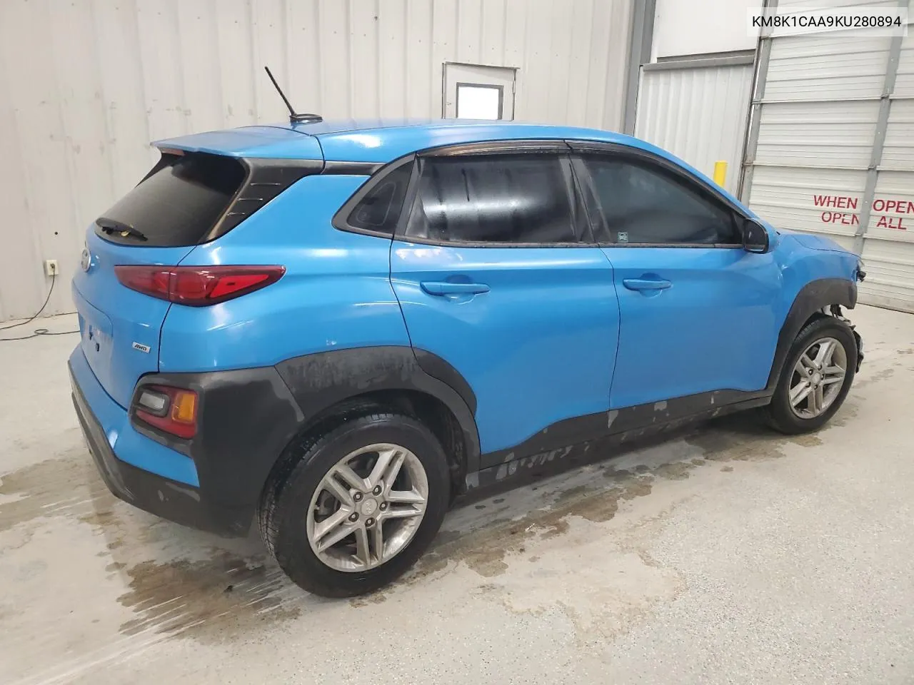 2019 Hyundai Kona Se VIN: KM8K1CAA9KU280894 Lot: 76629504