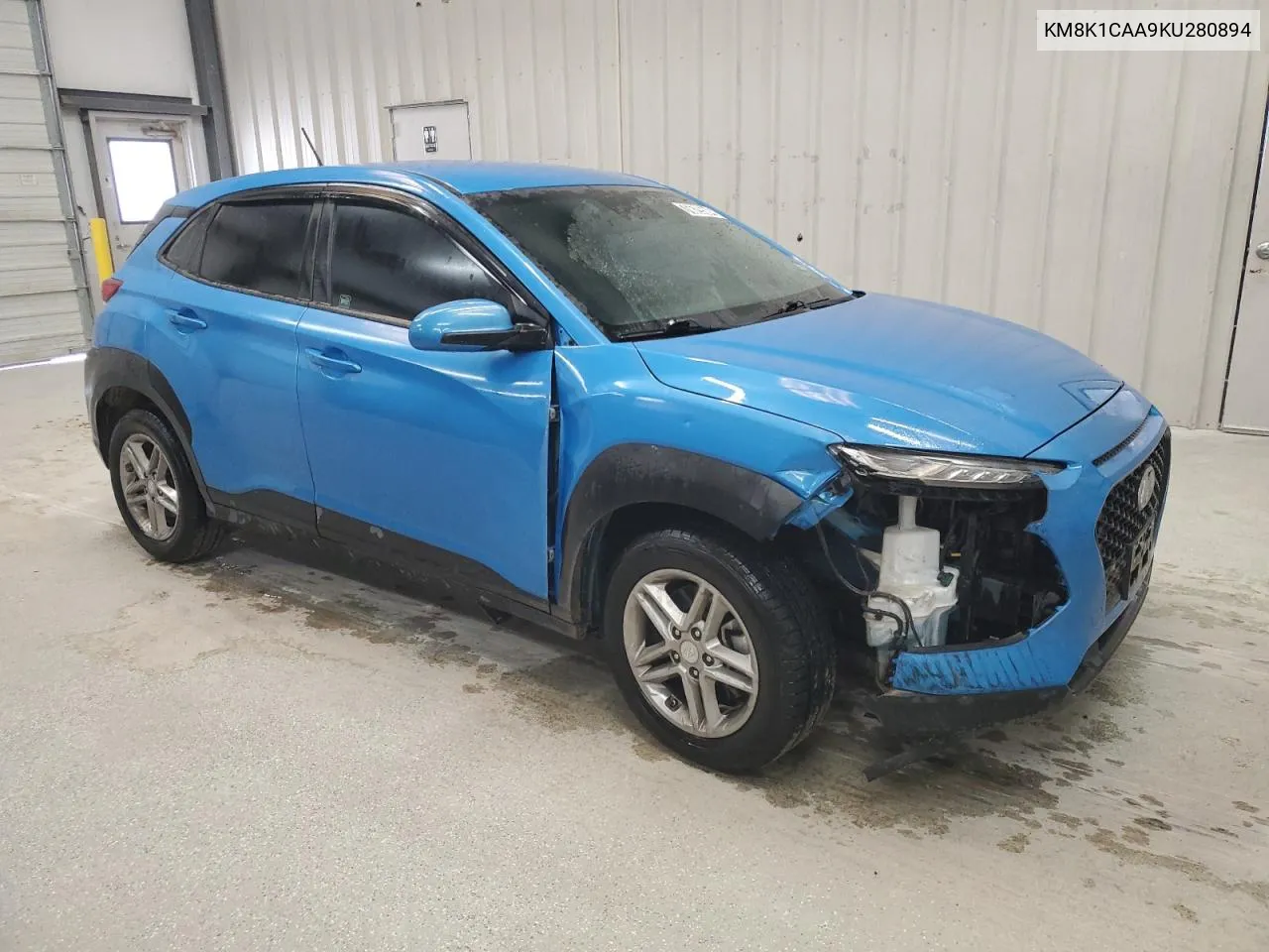 2019 Hyundai Kona Se VIN: KM8K1CAA9KU280894 Lot: 76629504