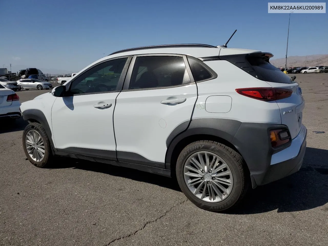 2019 Hyundai Kona Sel VIN: KM8K22AA6KU200989 Lot: 76762224