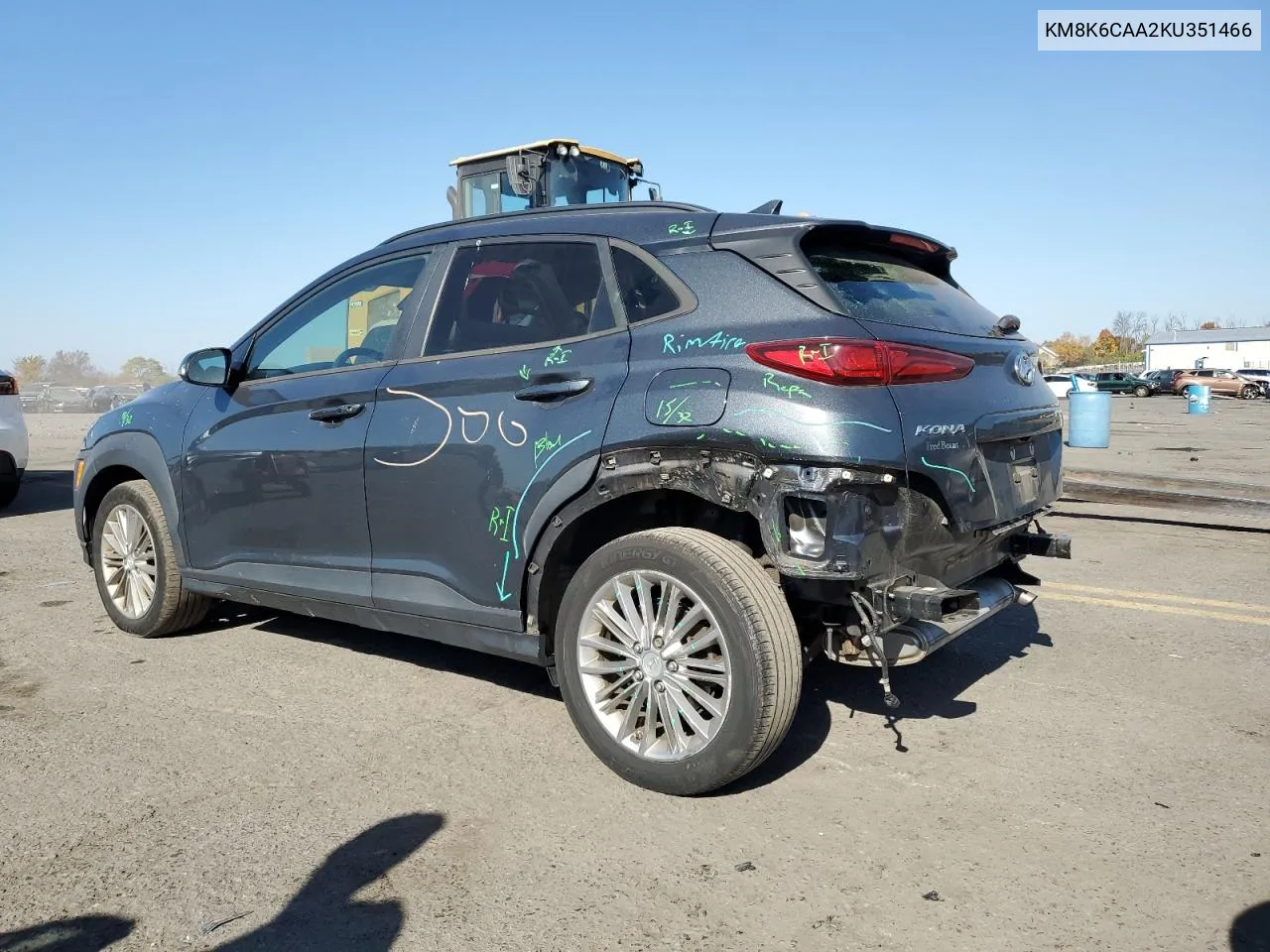 KM8K6CAA2KU351466 2019 Hyundai Kona Sel