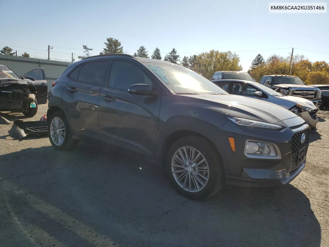 KM8K6CAA2KU351466 2019 Hyundai Kona Sel