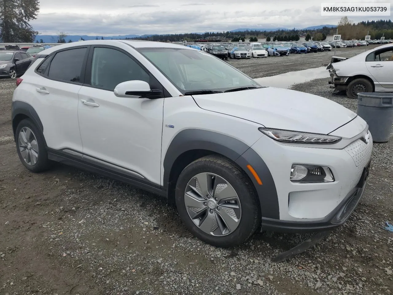 2019 Hyundai Kona Ultimate VIN: KM8K53AG1KU053739 Lot: 76932234