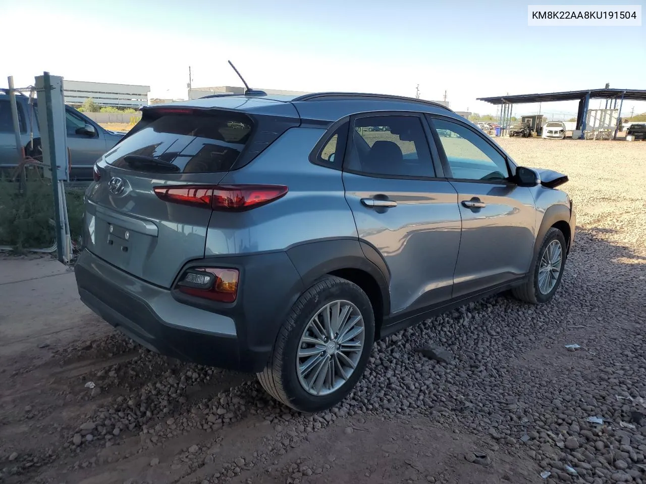 2019 Hyundai Kona Sel VIN: KM8K22AA8KU191504 Lot: 76951974