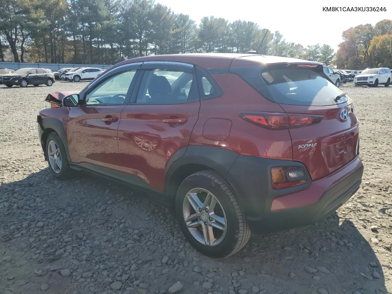 2019 Hyundai Kona Se VIN: KM8K1CAA3KU336246 Lot: 77320584