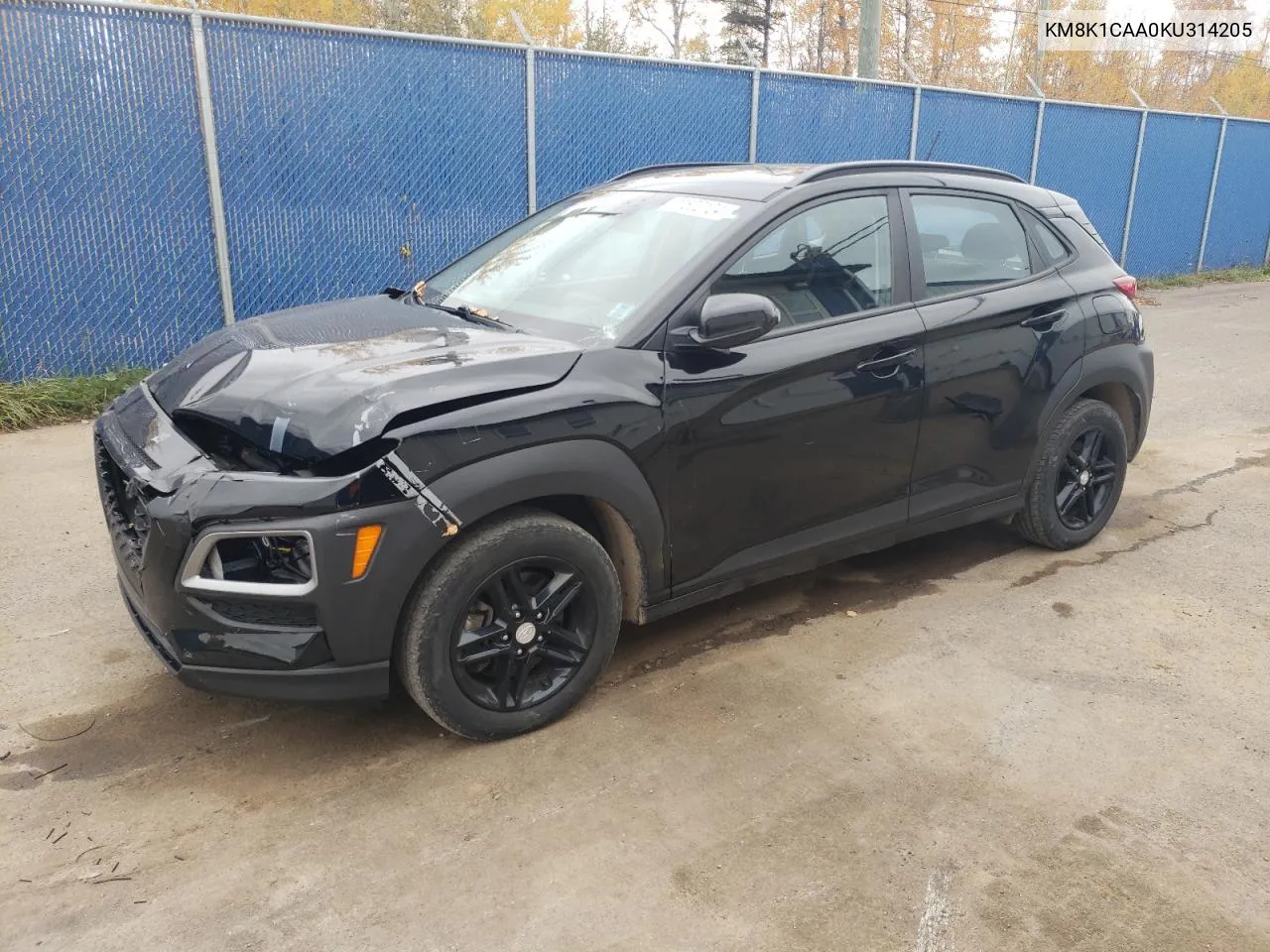 2019 Hyundai Kona Se VIN: KM8K1CAA0KU314205 Lot: 77502124