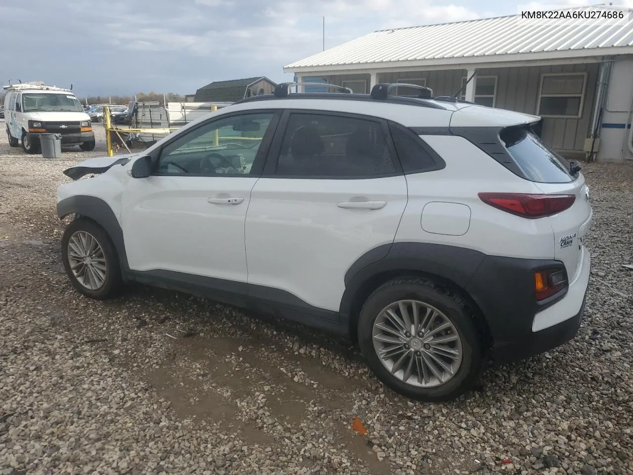 2019 Hyundai Kona Sel VIN: KM8K22AA6KU274686 Lot: 78464254