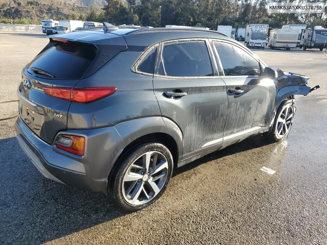 2019 Hyundai Kona Ultimate VIN: KM8K53A5XKU378758 Lot: 78498494