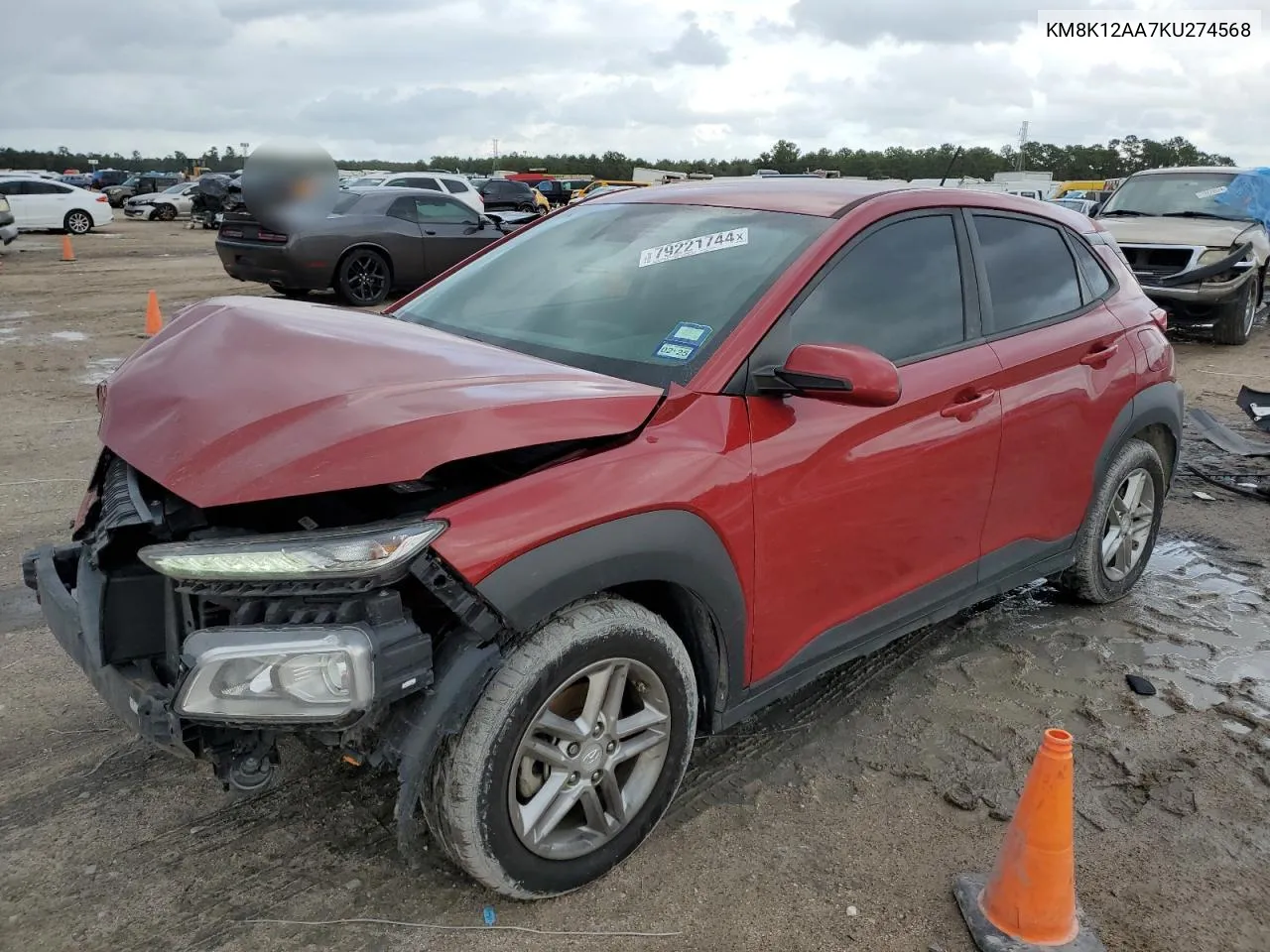 2019 Hyundai Kona Se VIN: KM8K12AA7KU274568 Lot: 79221744