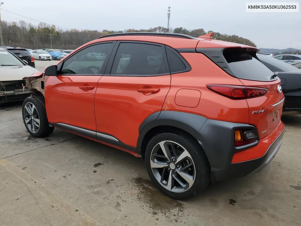 2019 Hyundai Kona Ultimate VIN: KM8K53A50KU362553 Lot: 79701344