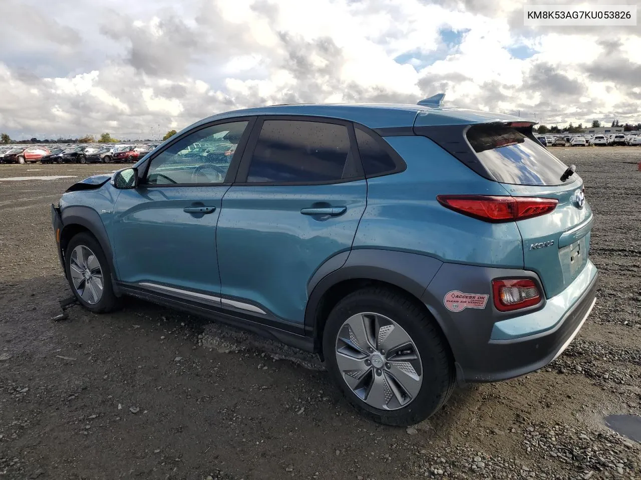 2019 Hyundai Kona Ultimate VIN: KM8K53AG7KU053826 Lot: 80148764