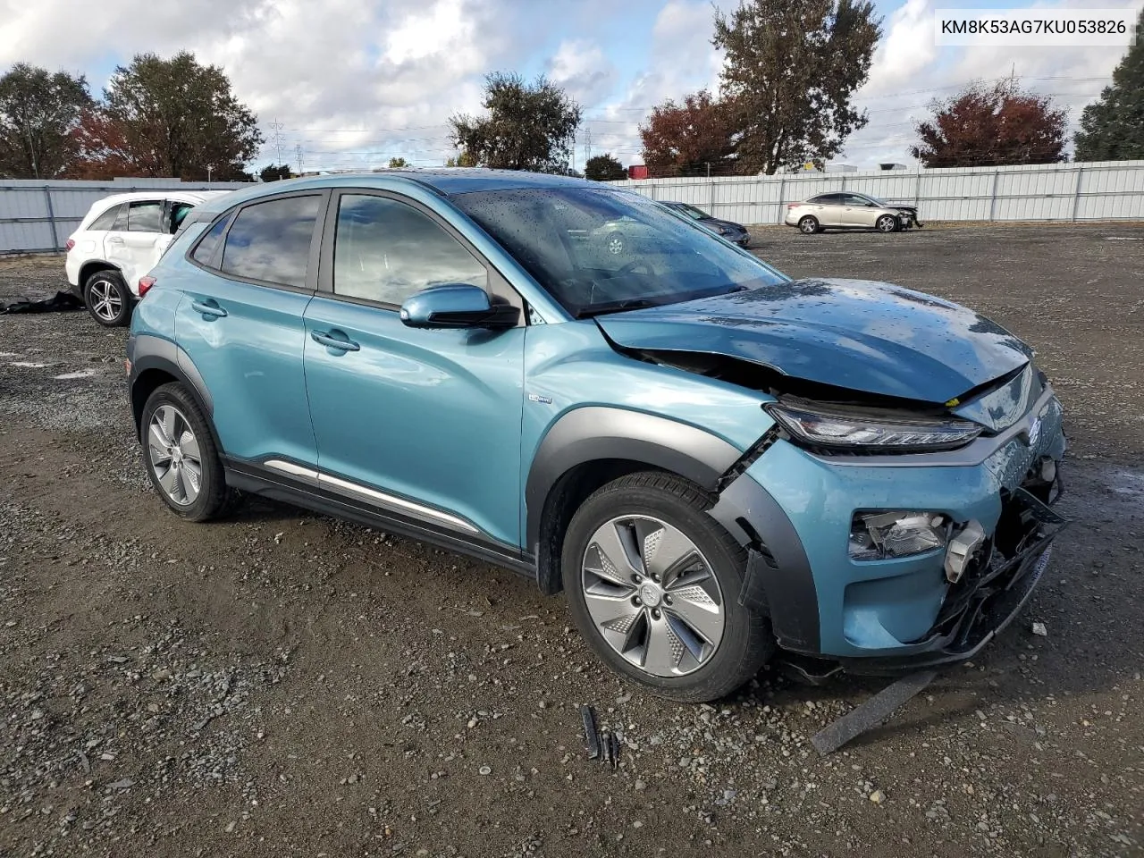 2019 Hyundai Kona Ultimate VIN: KM8K53AG7KU053826 Lot: 80148764