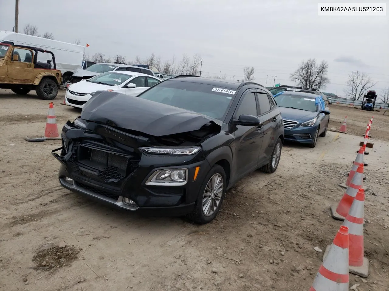 2020 Hyundai Kona Sel Plus VIN: KM8K62AA5LU521203 Lot: 37261944