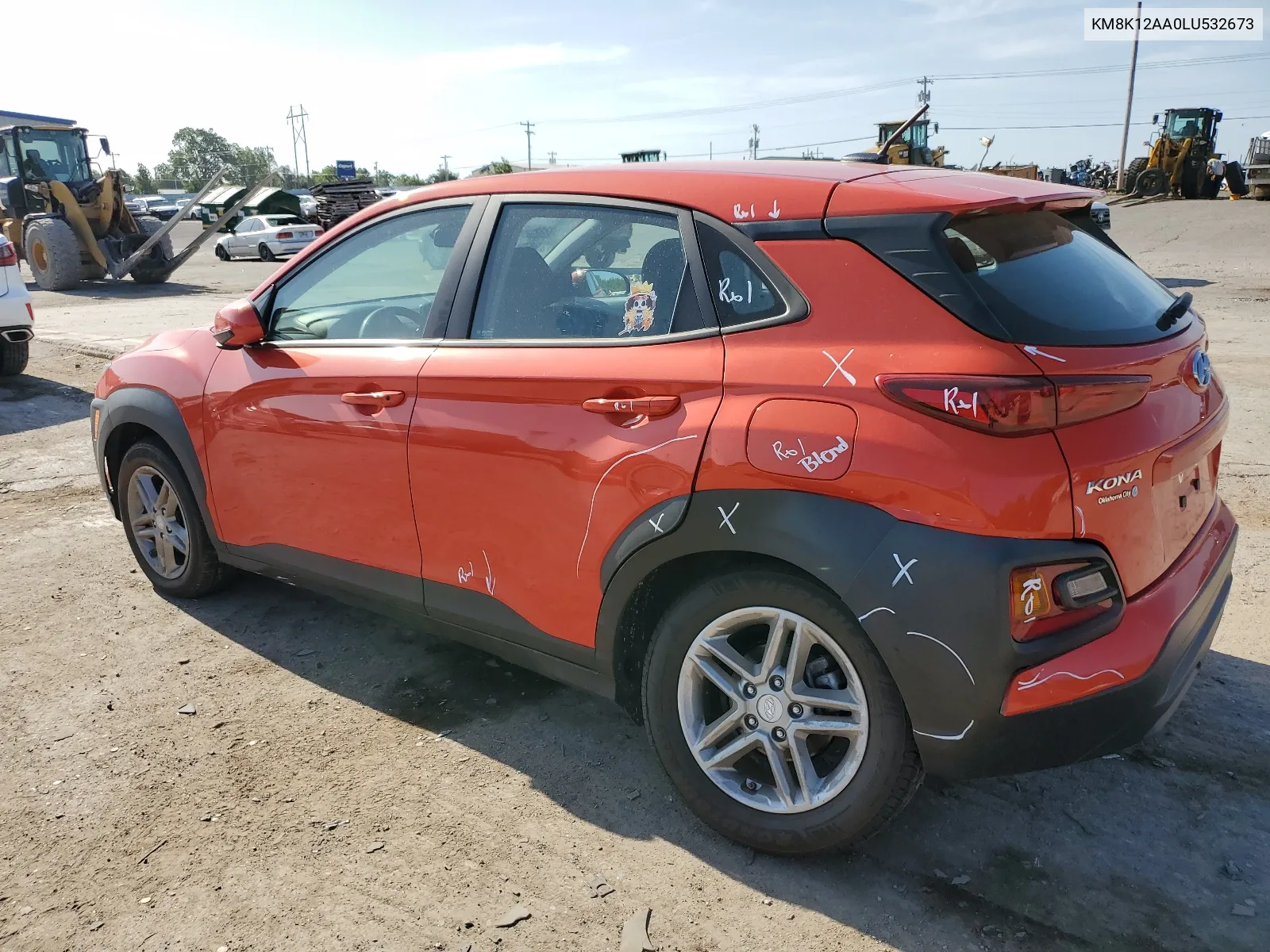 2020 Hyundai Kona Se VIN: KM8K12AA0LU532673 Lot: 62616984