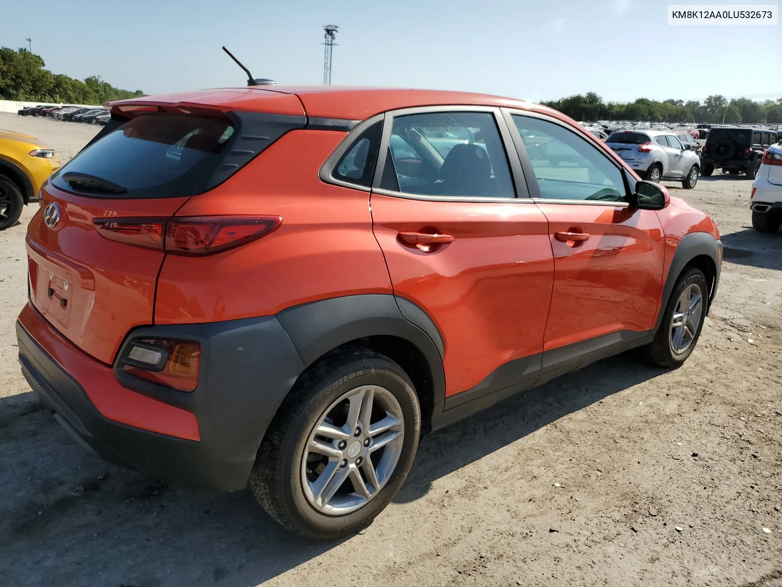 2020 Hyundai Kona Se VIN: KM8K12AA0LU532673 Lot: 62616984