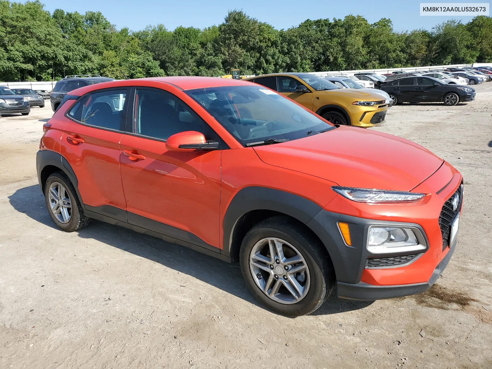 2020 Hyundai Kona Se VIN: KM8K12AA0LU532673 Lot: 62616984