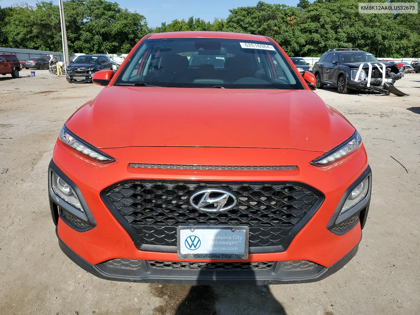 2020 Hyundai Kona Se VIN: KM8K12AA0LU532673 Lot: 62616984