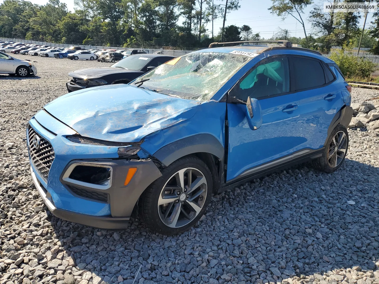 2020 Hyundai Kona Ultimate VIN: KM8K5CA50LU488669 Lot: 62741764