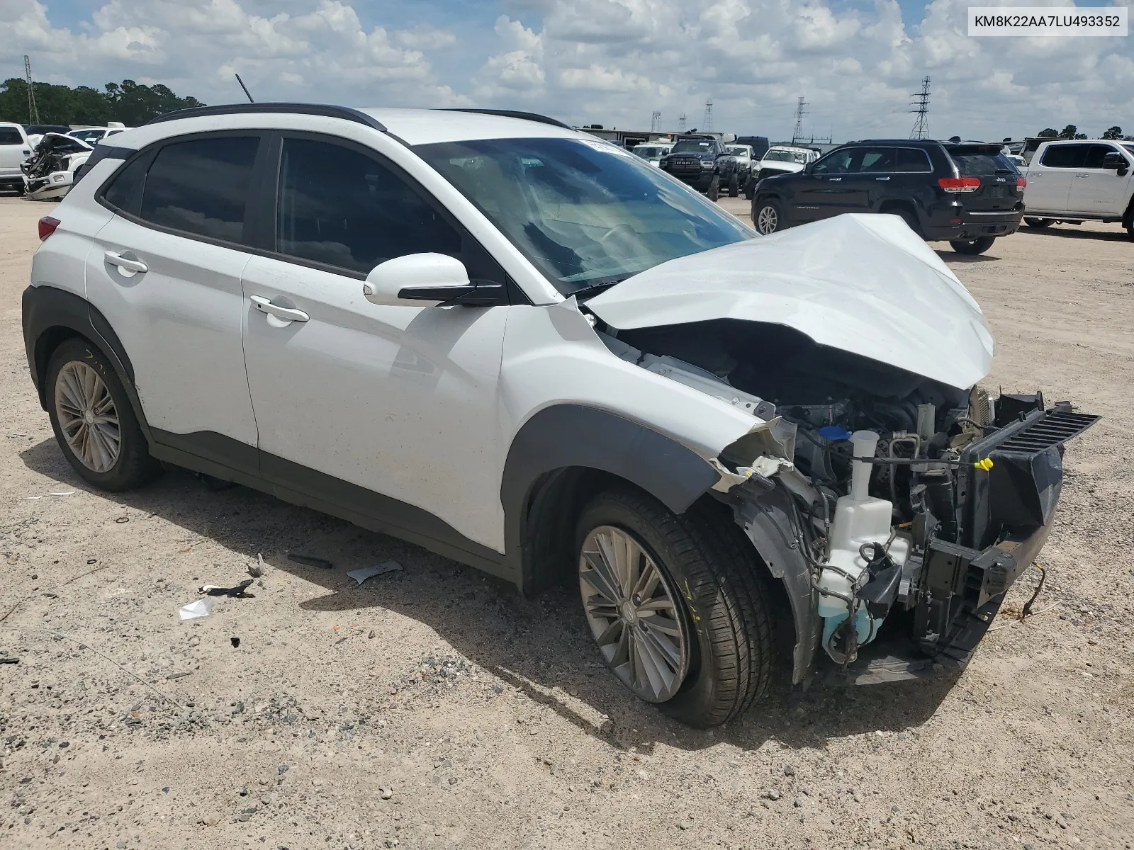 2020 Hyundai Kona Sel VIN: KM8K22AA7LU493352 Lot: 65206774