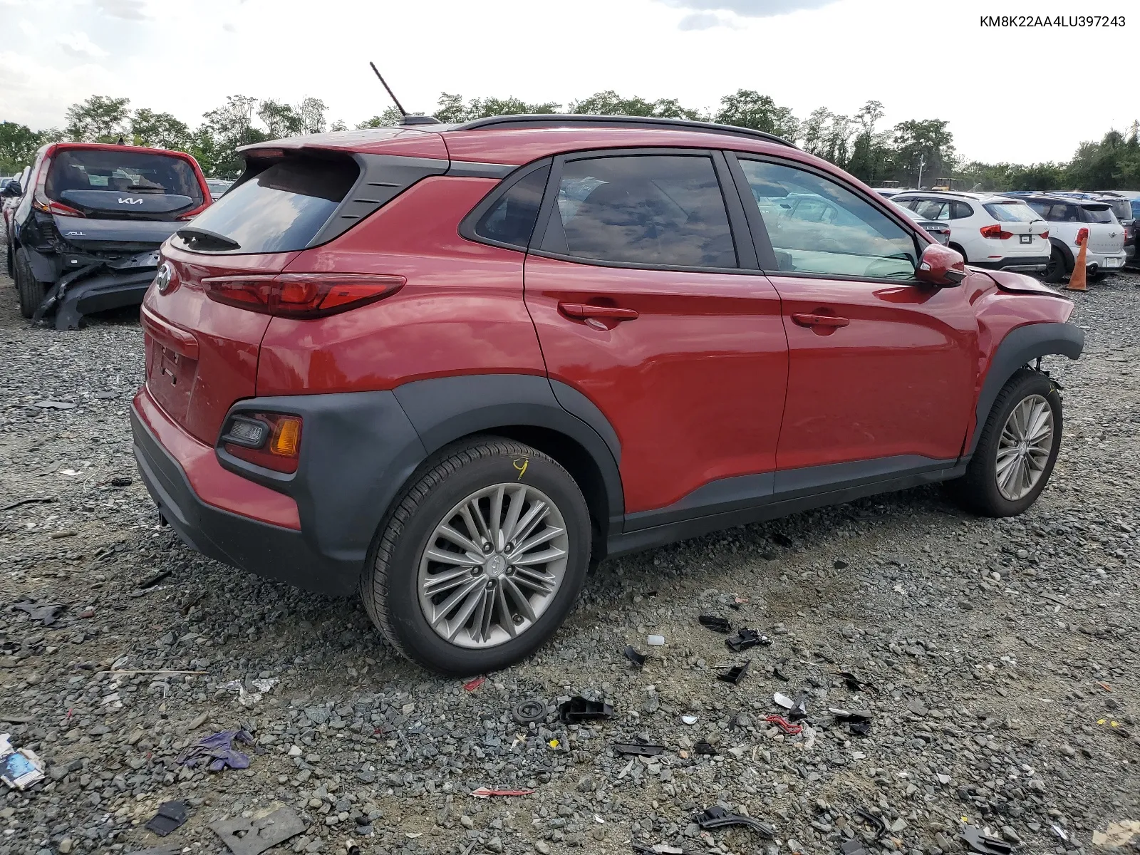 2020 Hyundai Kona Sel VIN: KM8K22AA4LU397243 Lot: 65316854