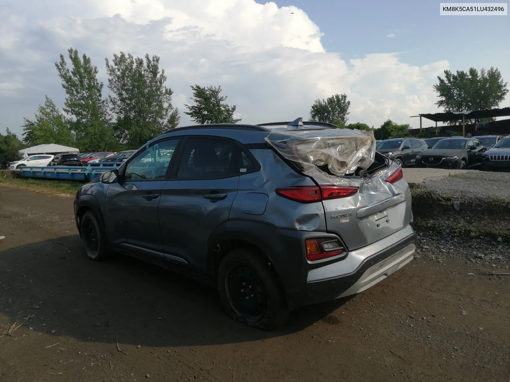 2020 Hyundai Kona Ultimate VIN: KM8K5CA51LU432496 Lot: 66023544