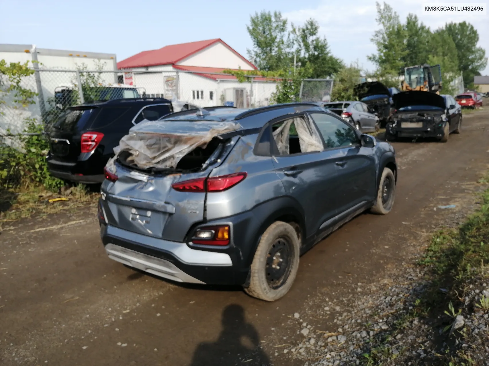 2020 Hyundai Kona Ultimate VIN: KM8K5CA51LU432496 Lot: 66023544