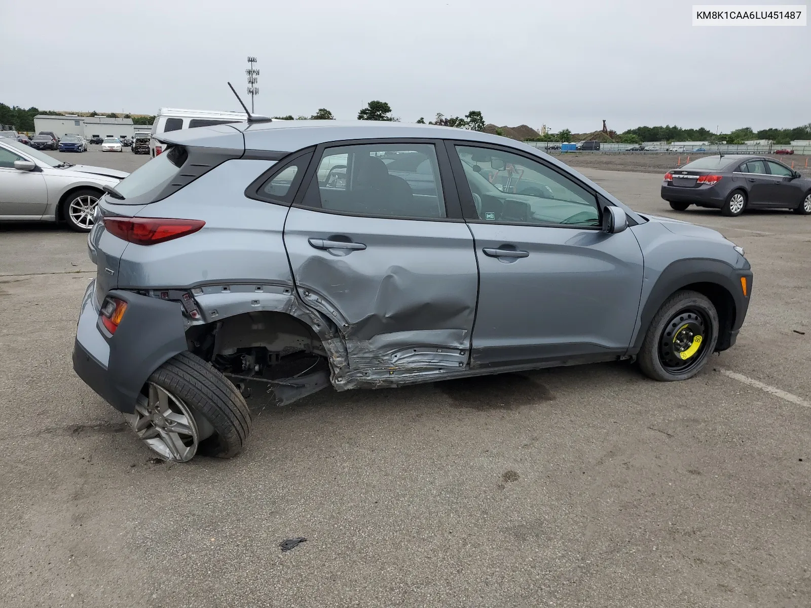 2020 Hyundai Kona Se VIN: KM8K1CAA6LU451487 Lot: 66743794