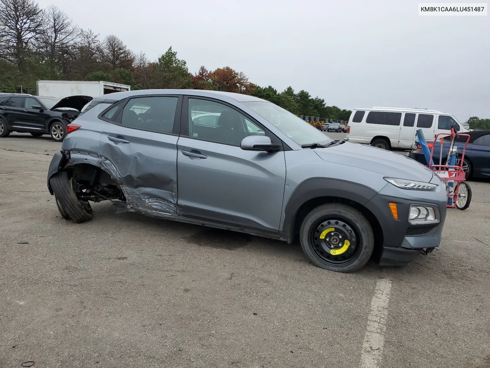 2020 Hyundai Kona Se VIN: KM8K1CAA6LU451487 Lot: 66743794