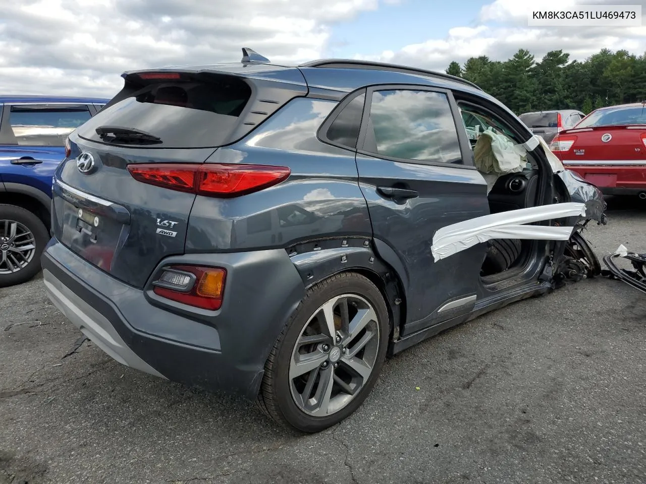 2020 Hyundai Kona Limited VIN: KM8K3CA51LU469473 Lot: 67927554