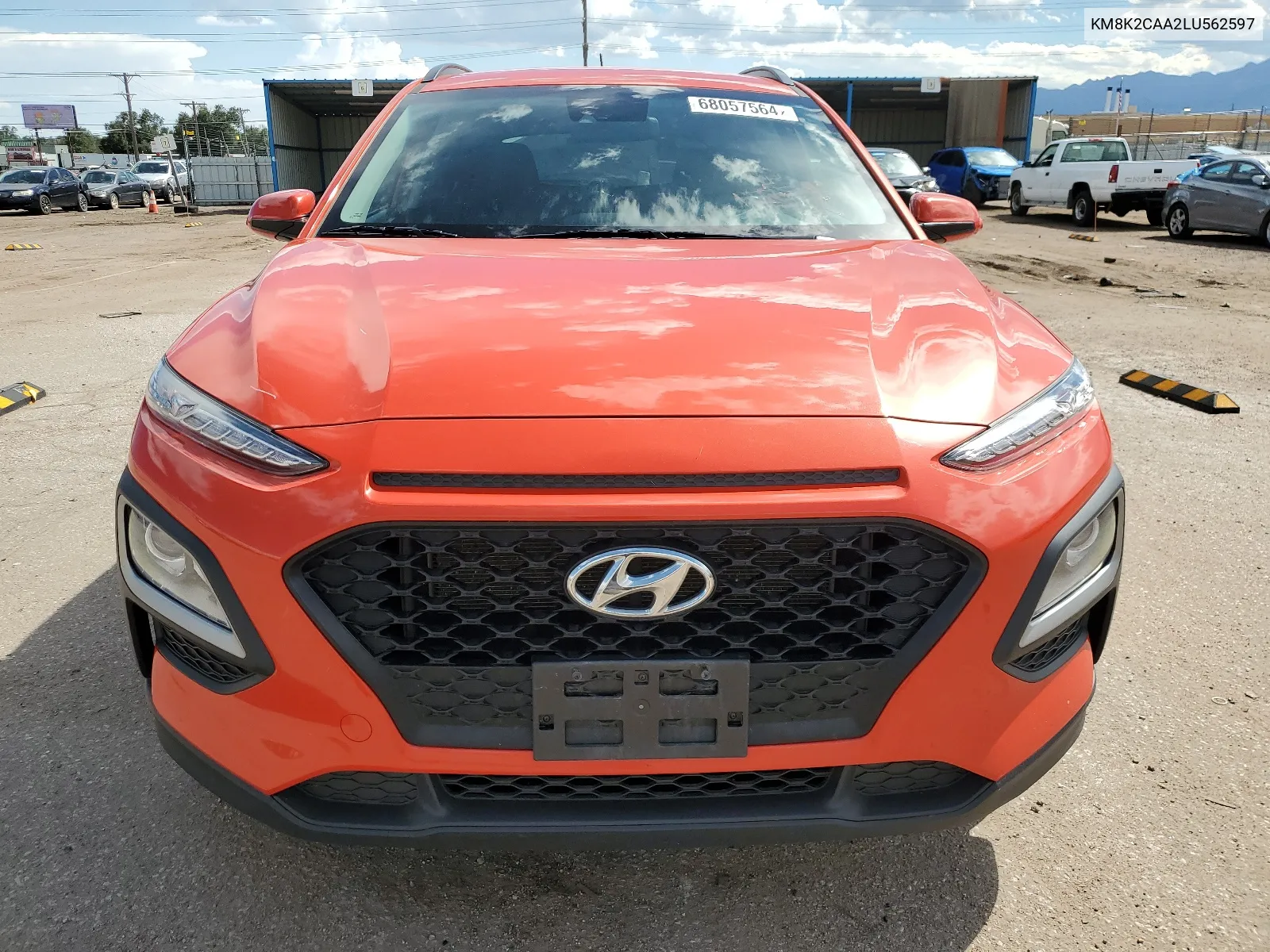 2020 Hyundai Kona Sel VIN: KM8K2CAA2LU562597 Lot: 68057564