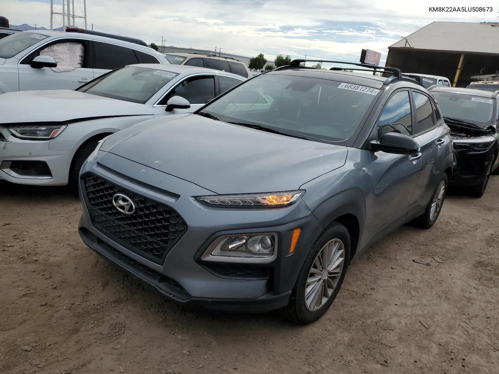 2020 Hyundai Kona Sel VIN: KM8K22AA5LU508673 Lot: 68381274